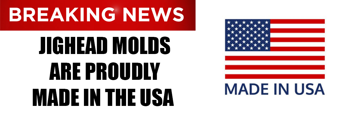 Jig head molds made in the USA